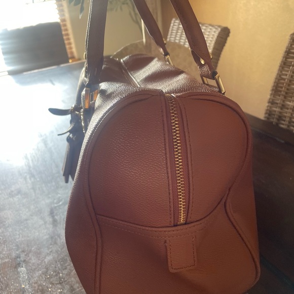 Tory Burch Middy Robinson satchel brown doctors bag - Picture 5 of 14